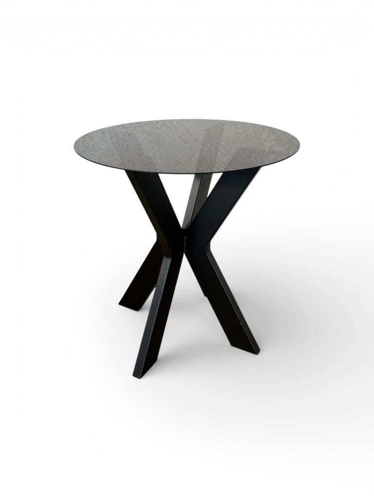 Table with dark glass