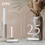 Transparent table numbers (1-25) !Need to buy!