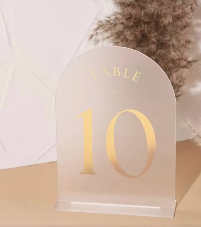 Matte table numbers (1-14)
