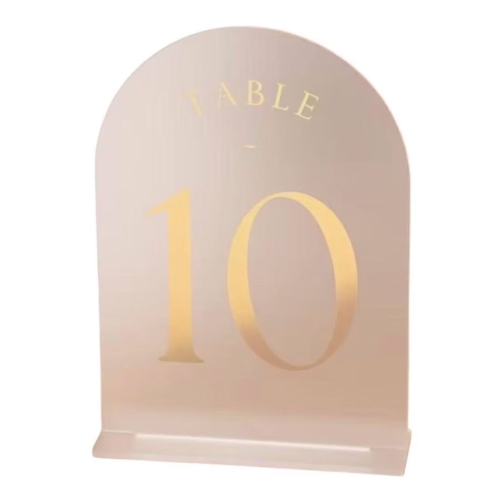 Matte table numbers (1-14)