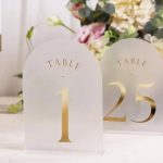 Matte table numbers (1-14)