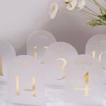 Matte table numbers (1-14)