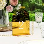 Gold table numbers (1-20)