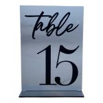 Black table numbers (1-15)