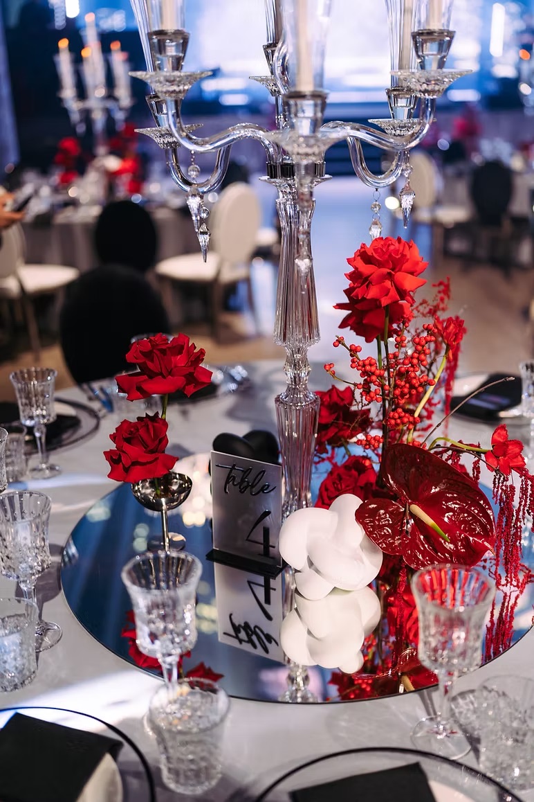 Black table numbers (1-15)