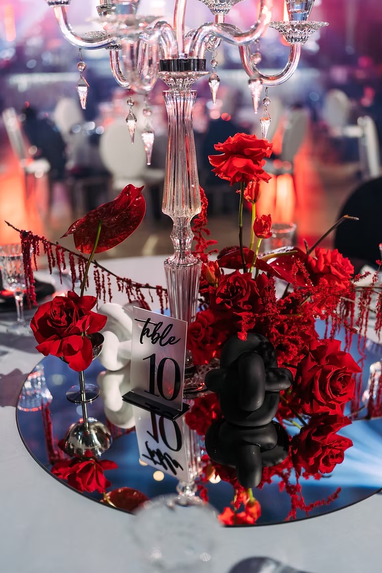 Black table numbers (1-15)