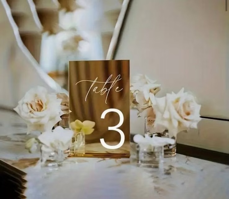 Gold table numbers (1-30)