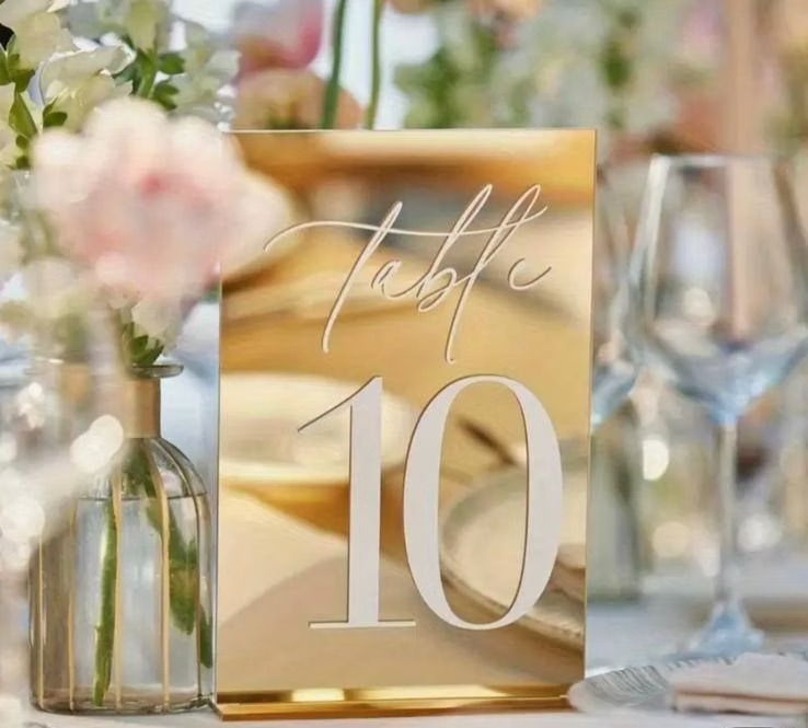 Gold table numbers (1-30)