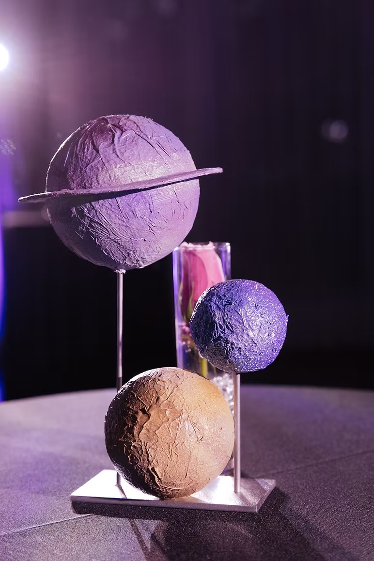 Planet table decoration