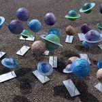 Planet table decoration