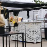 Black standing table