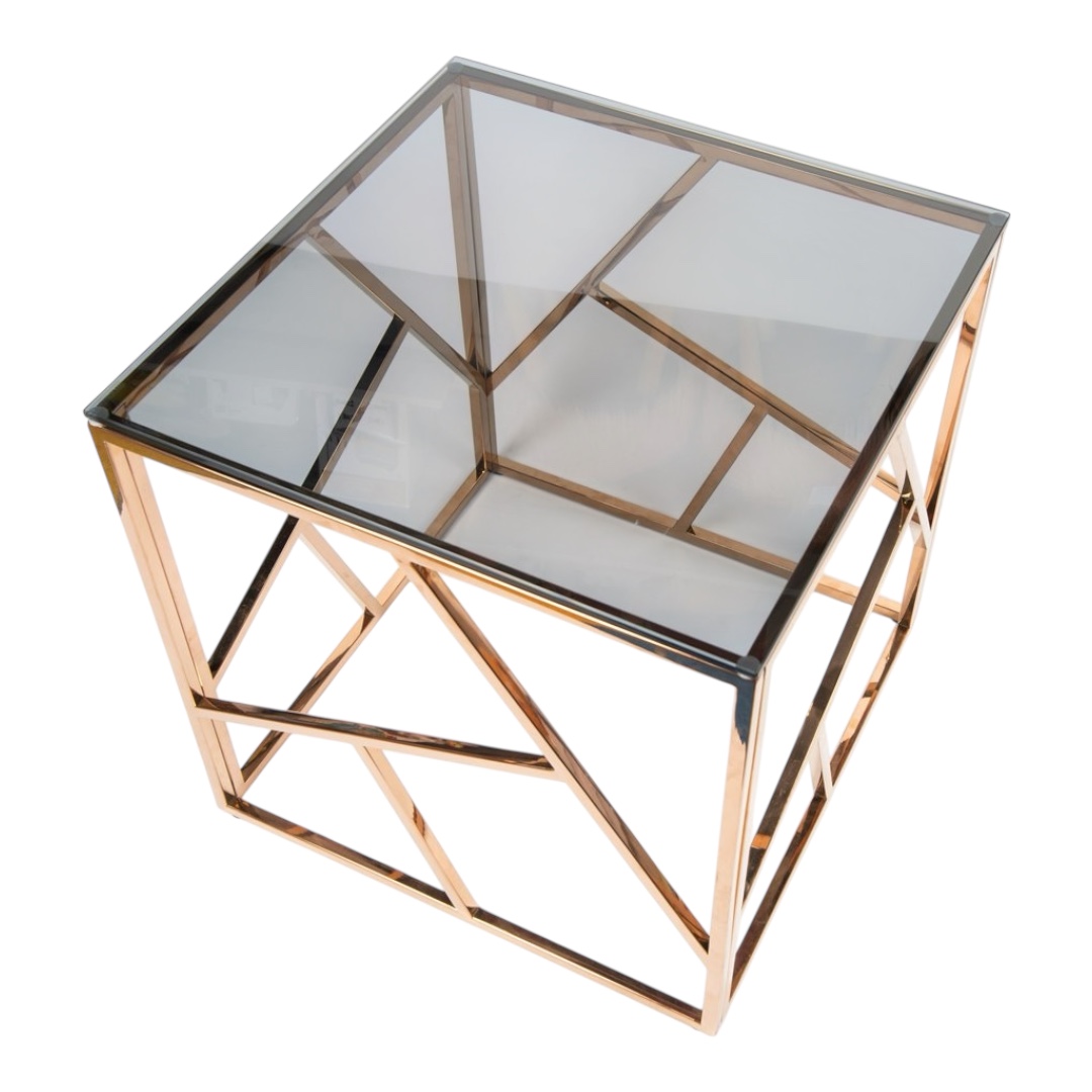 Coffee table rose gold