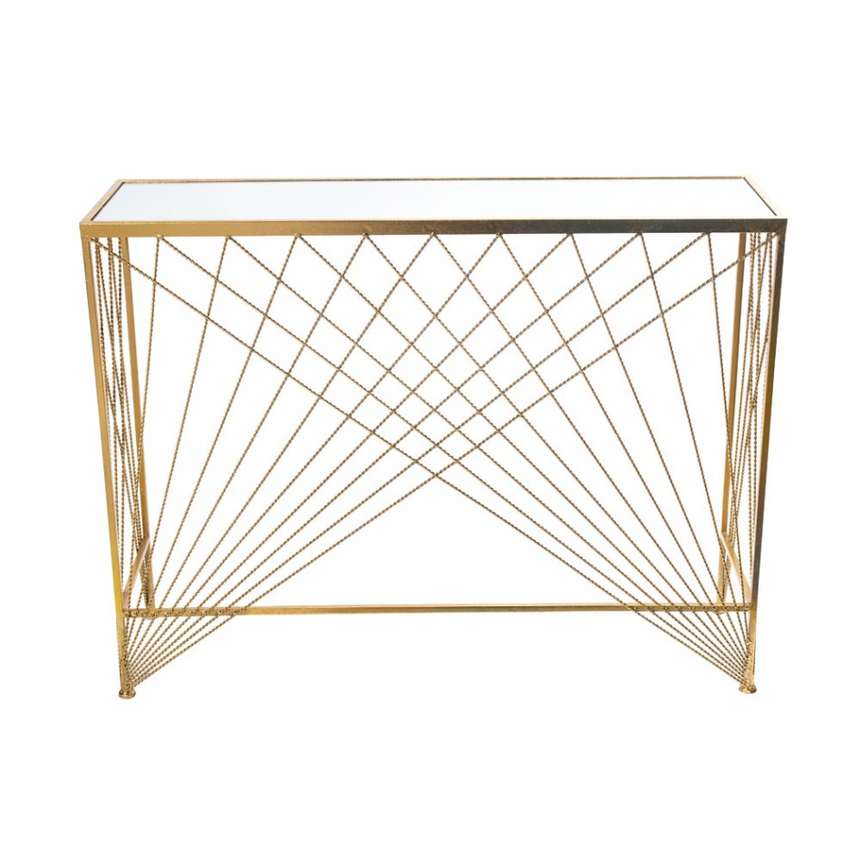 Console table gold
