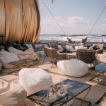 Coffee table gold long