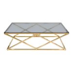 Coffee table gold long