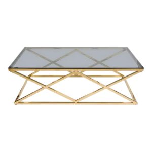 Coffee table gold long