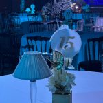White & gold table numbers (1-60)