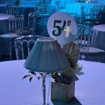 White & gold table numbers (1-60)