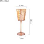 Amber glasses with gold rim