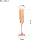 Amber glasses with gold rim