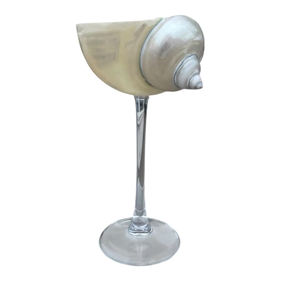 Glass for wine or champagne with a clamshell – 150 ml