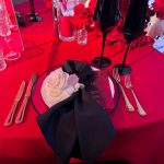 Black glasses with gold rim