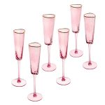 Glasses light pink with gold rim