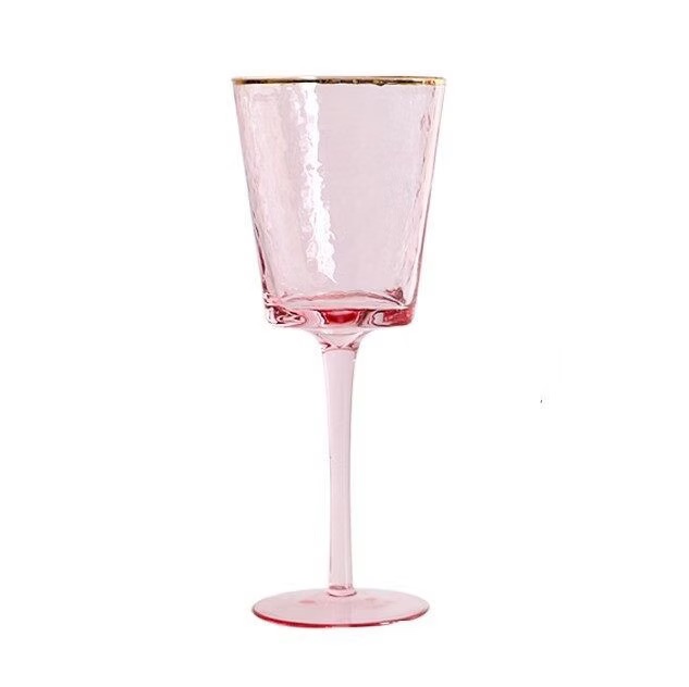 Glasses light pink with gold rim