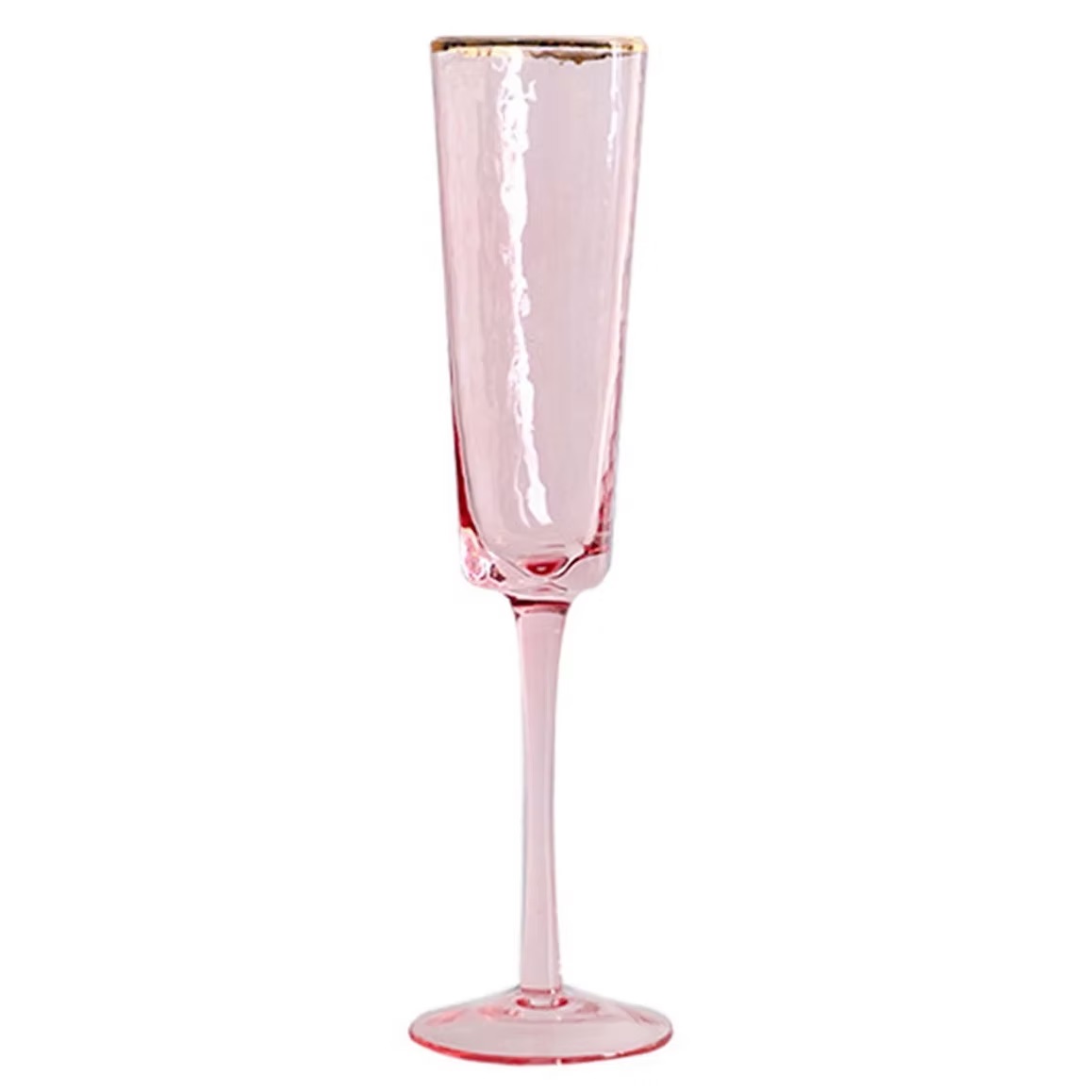 Glasses light pink with gold rim