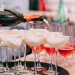 Glass for wine or champagne with a clamshell – 150 ml