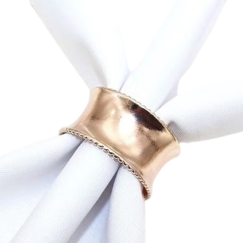 Rose gold napkin ring