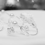 Leaves and pearl napkin ring