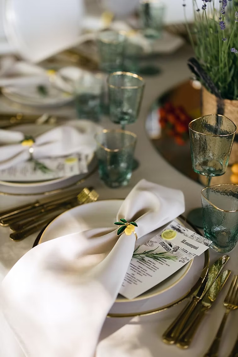 Lemon napkin ring