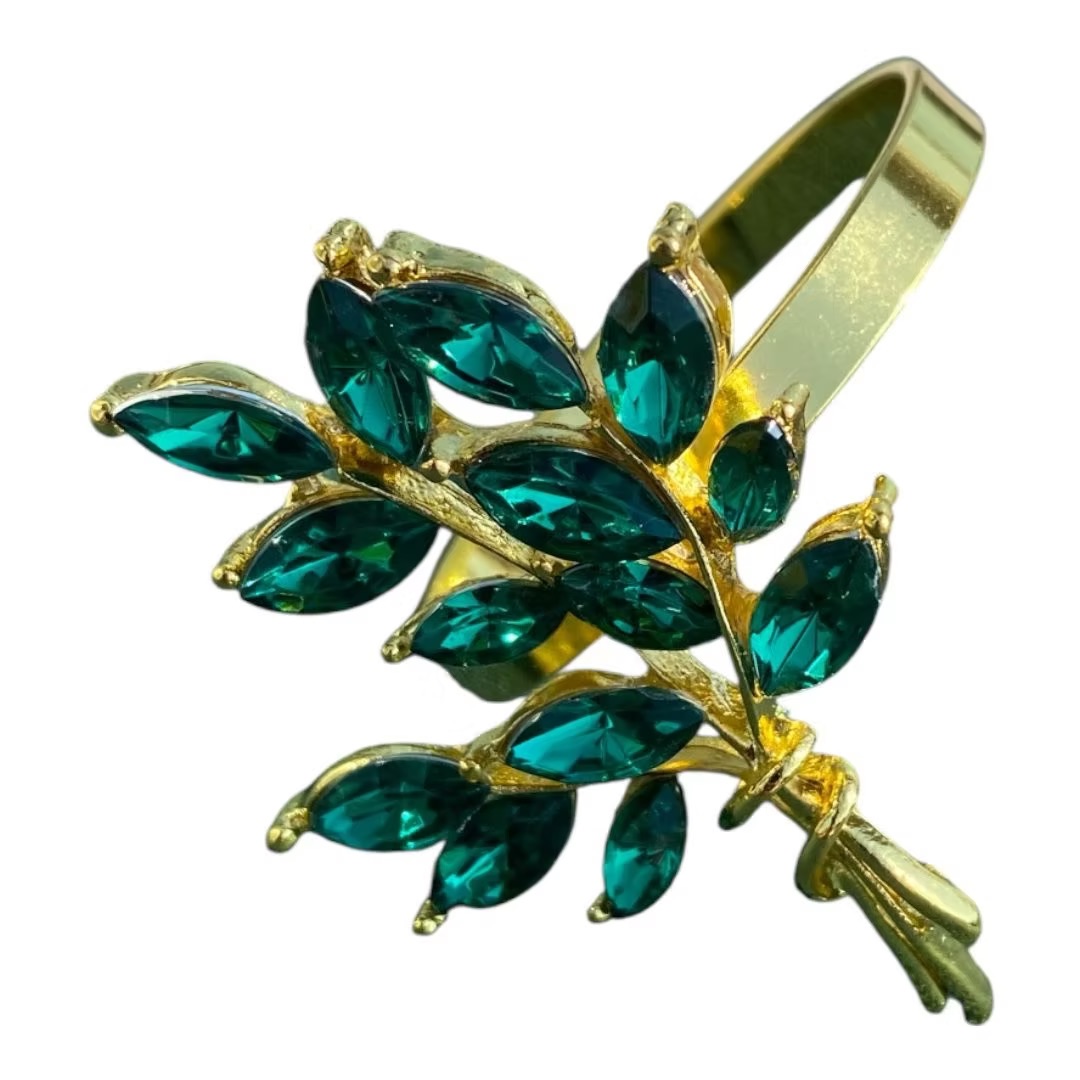 Greenery napkin ring