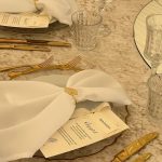 Glitter leaf napkin ring