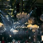 Crystal white chandelier