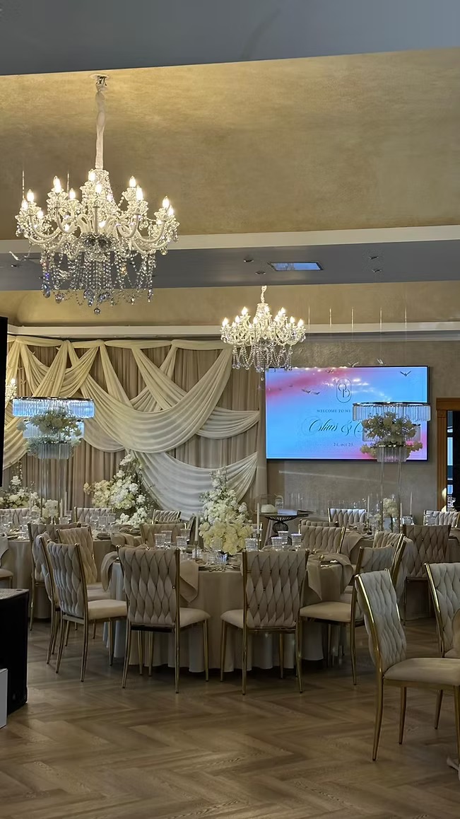 Crystal white chandelier