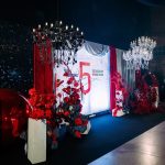 Crystal white chandelier