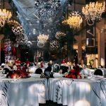 Crystal white chandelier