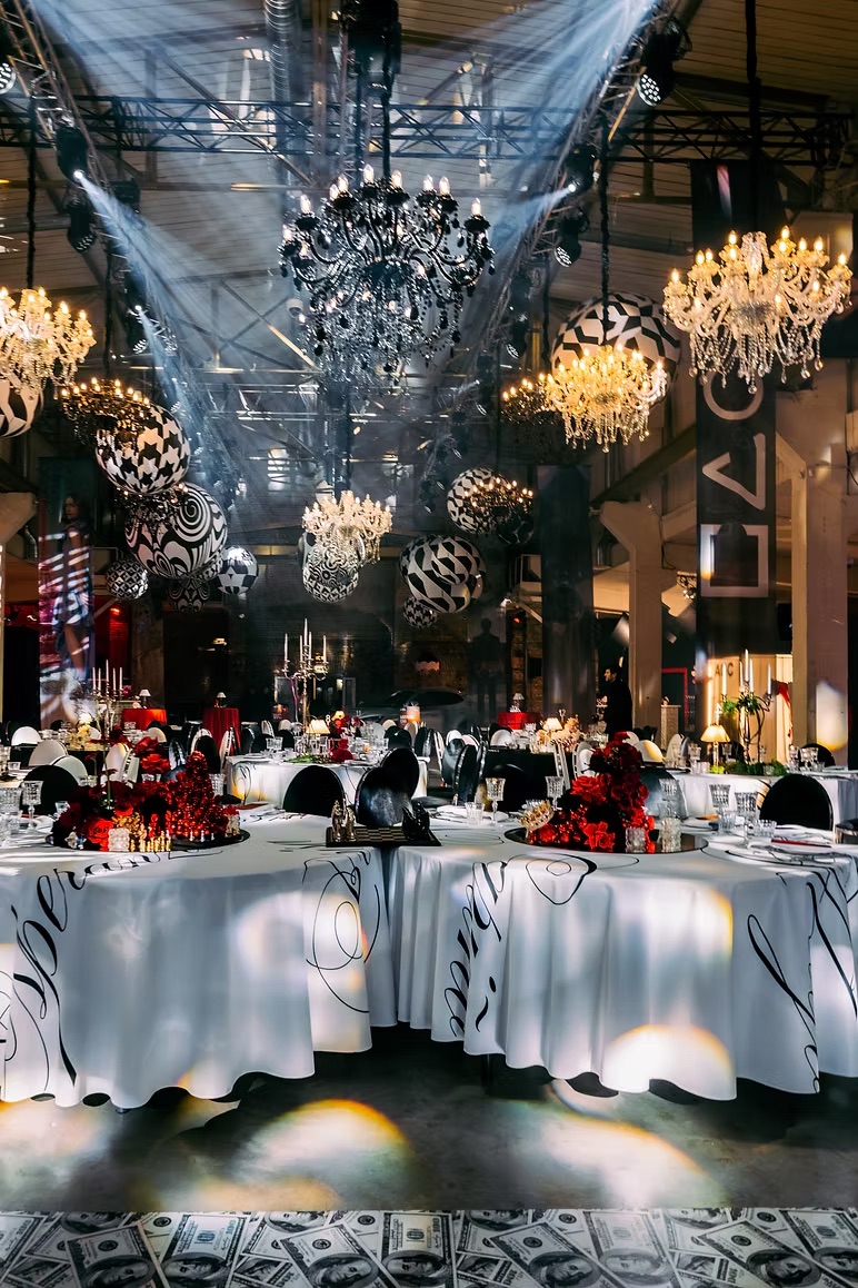 Crystal white chandelier