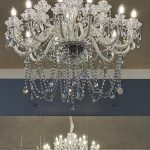 Crystal white chandelier