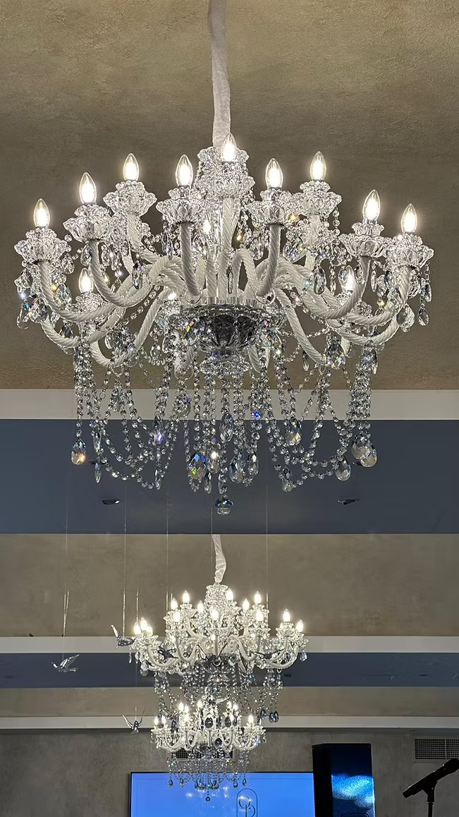 Crystal white chandelier