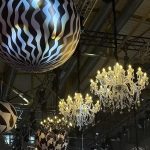 Crystal white chandelier