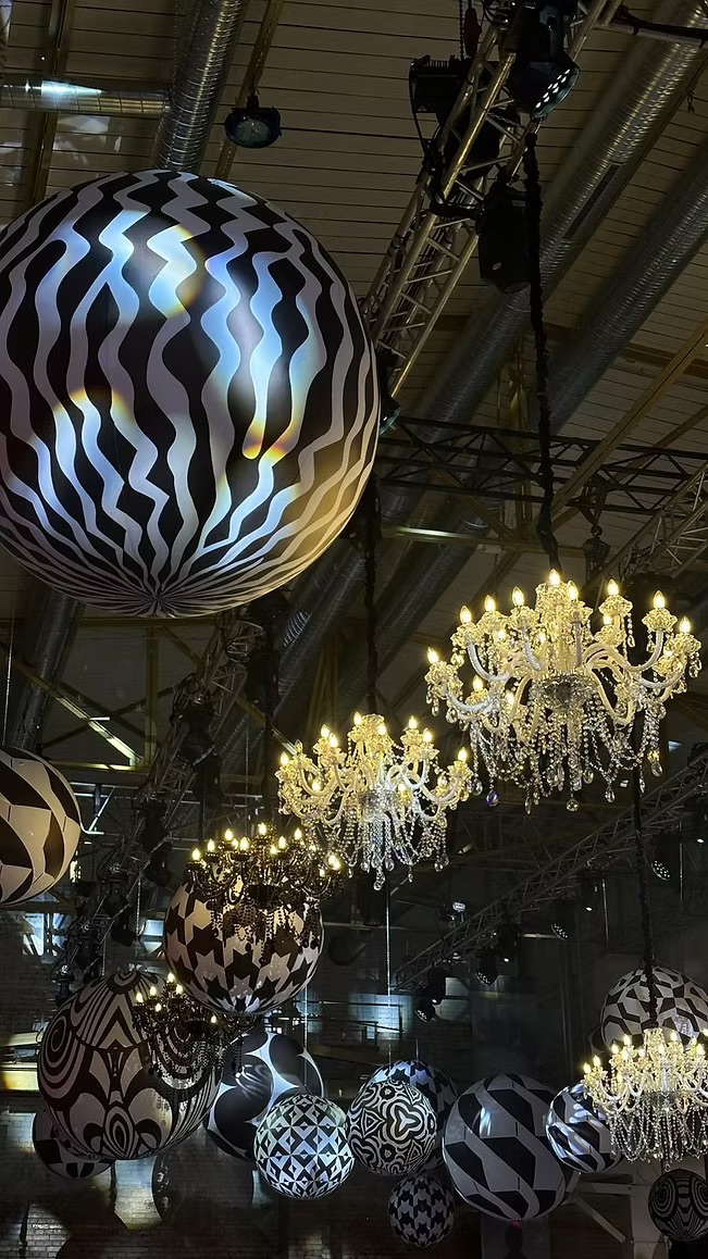 Crystal white chandelier