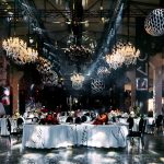 Crystal white chandelier