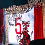 Crystal white chandelier