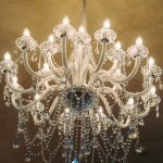 Crystal white chandelier