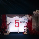 Crystal white chandelier