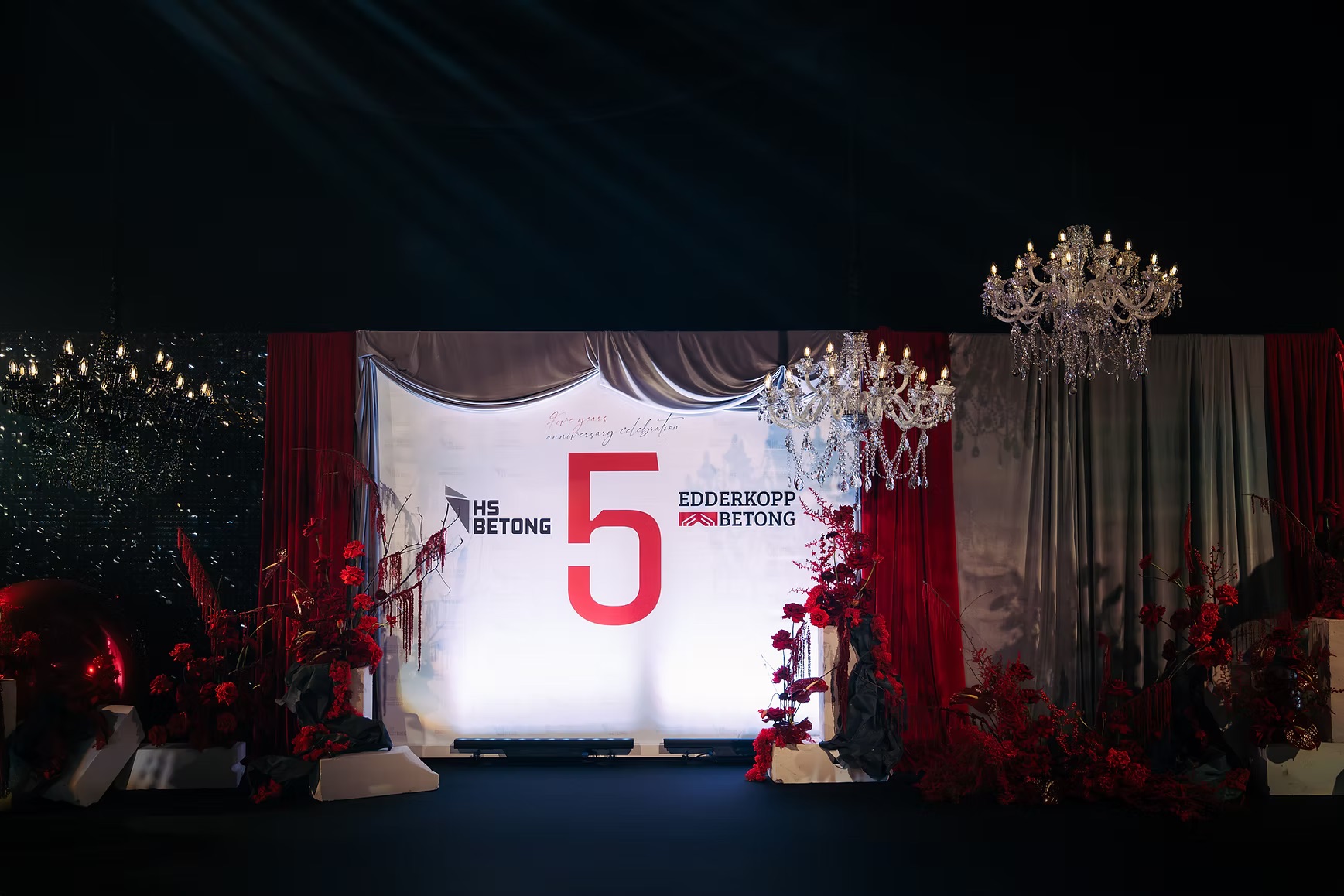 Crystal white chandelier