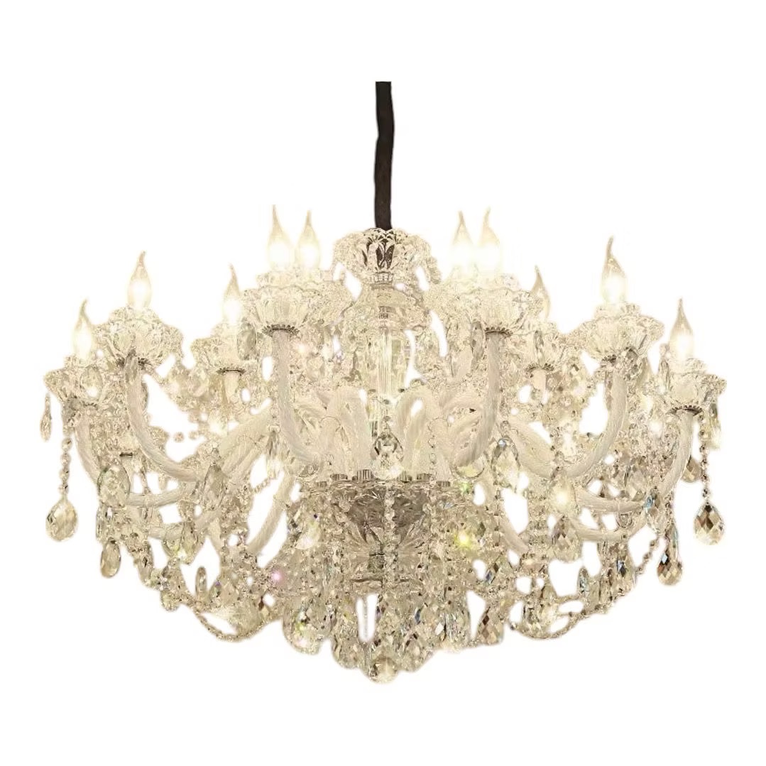 Crystal white chandelier